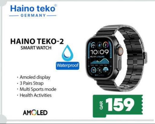 Montre Connectée Haino Teko 2 Ultra – Édition AMOLED (3 Bracelets Inclus)