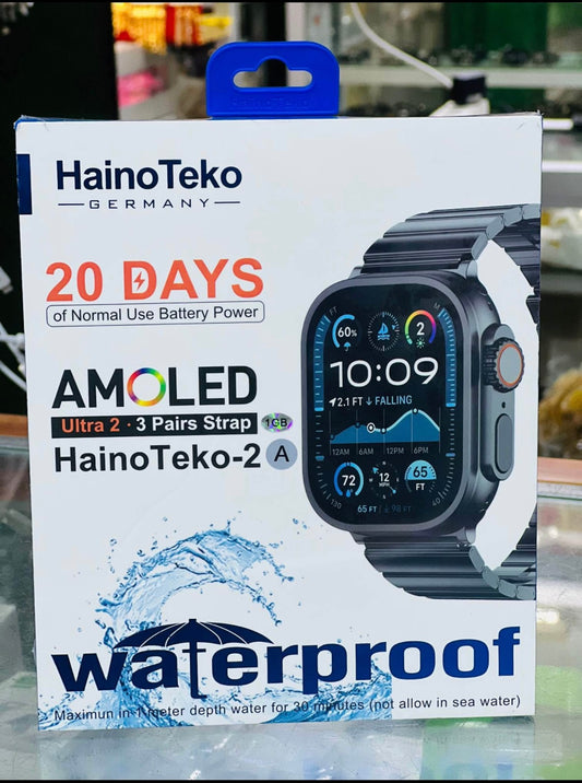 Montre Connectée Haino Teko 2 Ultra – Édition AMOLED (3 Bracelets Inclus)